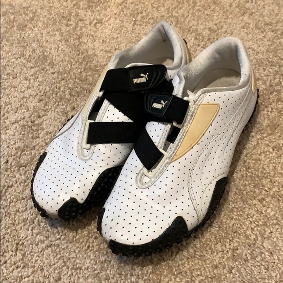 Puma Shoes Women Mostro Black White Velcro Strap Sneaker Poshmark